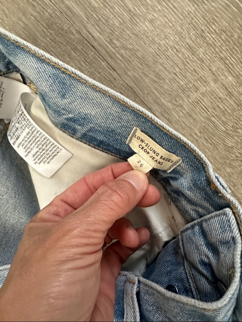 Madewell Low Slung Baggy Crop 26 - Picture 4 of 7